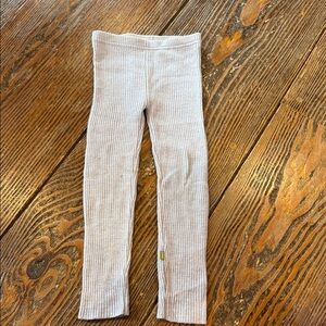 Cozy Marino/Silk Ribbed Kids Leggings - Gray